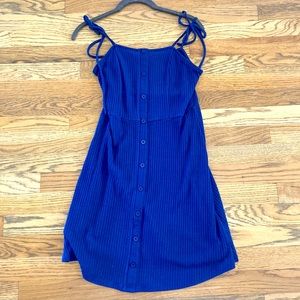 Francesca’s Harper Dress Size Medium Navy Spaghetti Strap